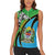 Tanzania Giraffe Women Sleeveless Polo Shirt Coat Of Arms African Pattern