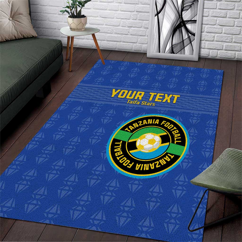 Custom Tanzania Football Area Rug Go Taifa Stars