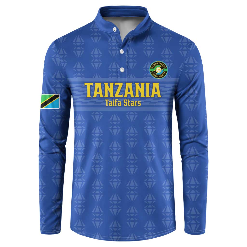 Custom Tanzania Football Button Sweatshirt Go Taifa Stars