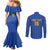 Custom Tanzania Football Couples Matching Mermaid Dress and Long Sleeve Button Shirt Go Taifa Stars