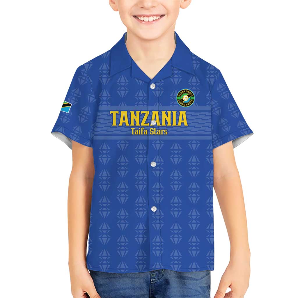 Custom Tanzania Football Kid Hawaiian Shirt Go Taifa Stars