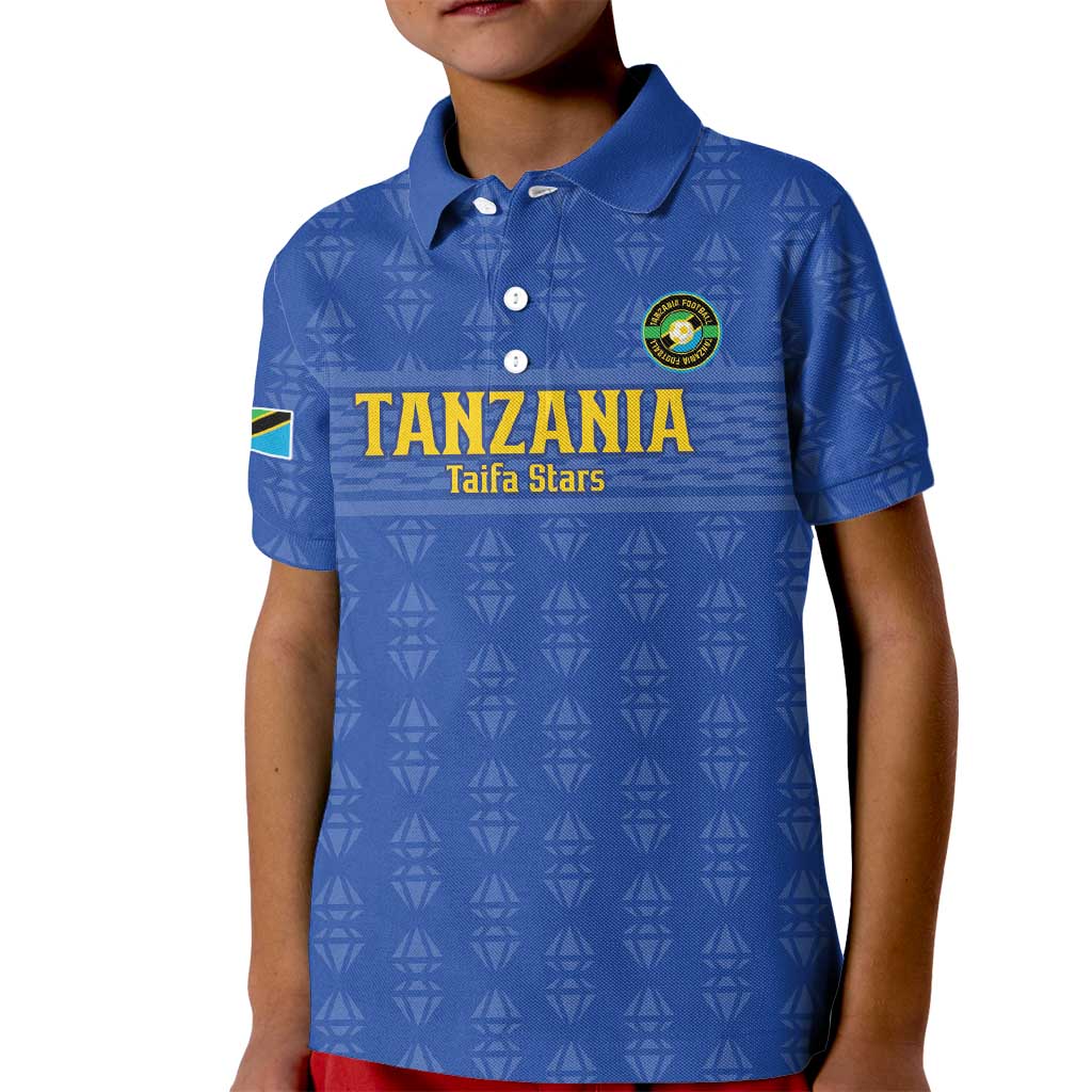 Custom Tanzania Football Kid Polo Shirt Go Taifa Stars