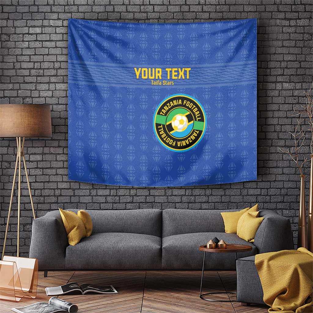 Custom Tanzania Football Tapestry Go Taifa Stars