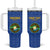 Custom Tanzania Football Tumbler With Handle Go Taifa Stars