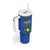 Custom Tanzania Football Tumbler With Handle Go Taifa Stars