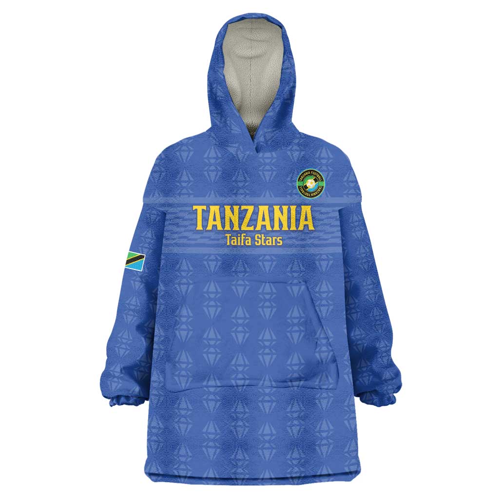 Custom Tanzania Football Wearable Blanket Hoodie Go Taifa Stars