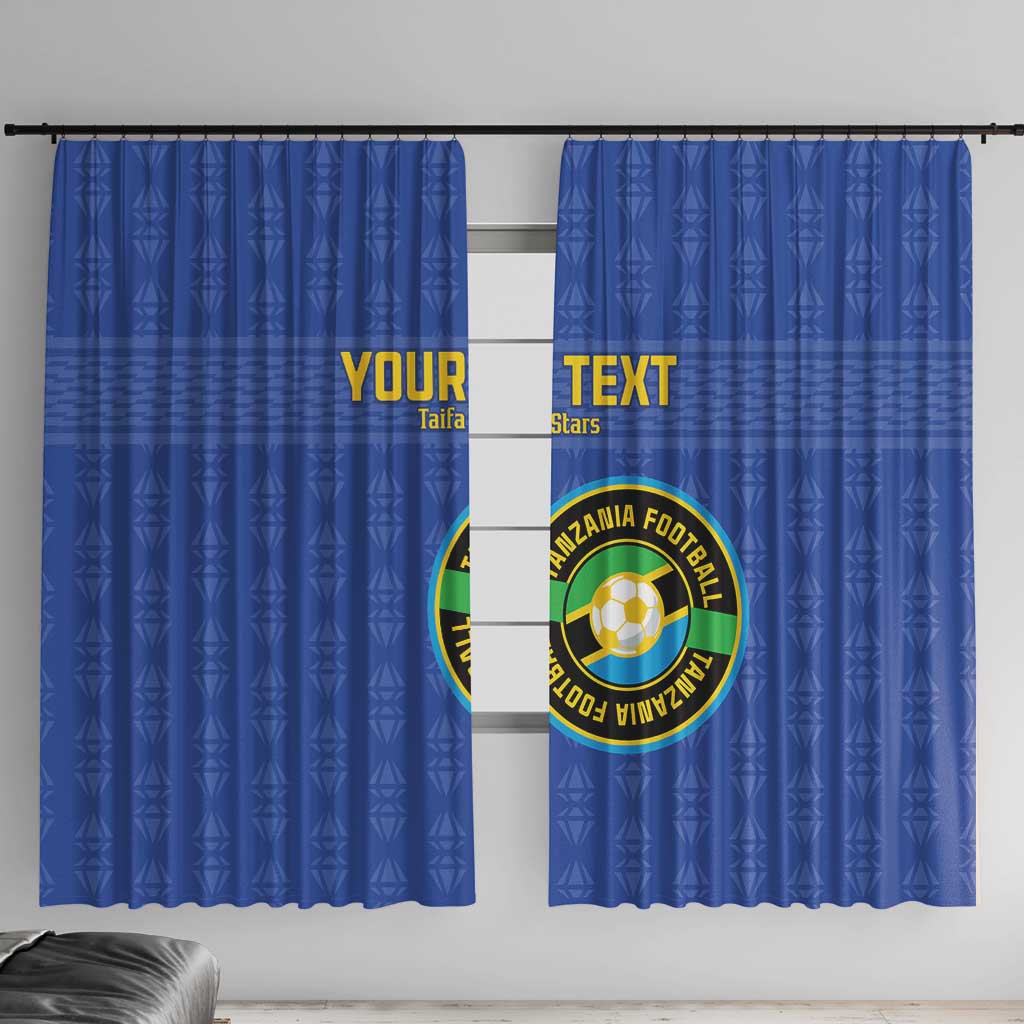 Custom Tanzania Football Window Curtain Go Taifa Stars