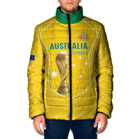 Custom Australia Soccer Padded Jacket Aussie Aussie Oi Oi Oi