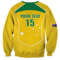 Custom Australia Soccer Sweatshirt Aussie Aussie Oi Oi Oi