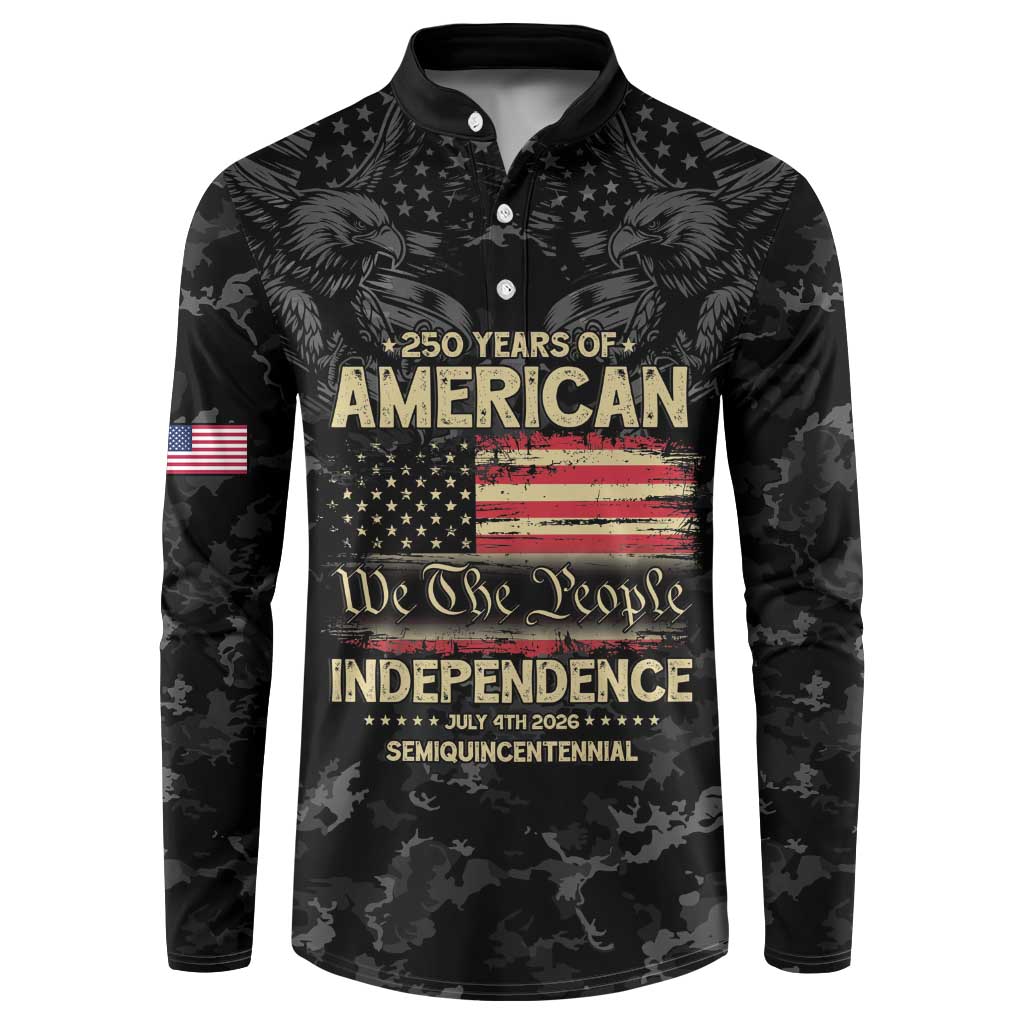 United States Button Sweatshirt Semiquincentennial Anniversary - Camo Style