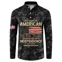 United States Button Sweatshirt Semiquincentennial Anniversary - Camo Style