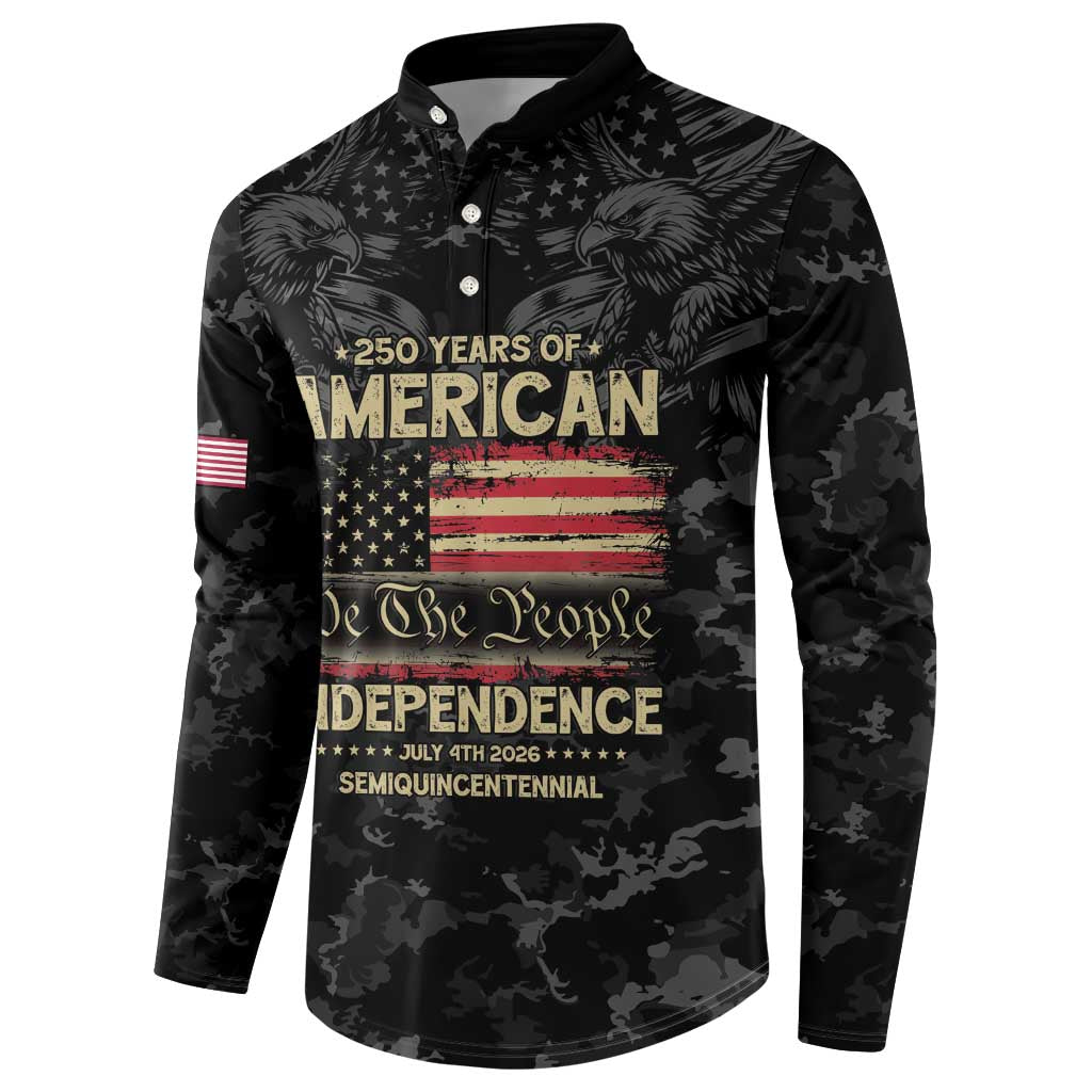 United States Button Sweatshirt Semiquincentennial Anniversary - Camo Style