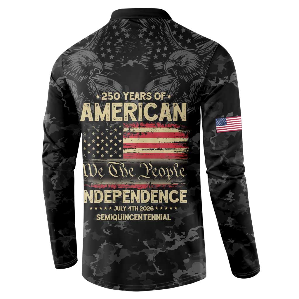 United States Button Sweatshirt Semiquincentennial Anniversary - Camo Style