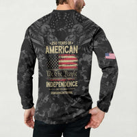 United States Button Sweatshirt Semiquincentennial Anniversary - Camo Style