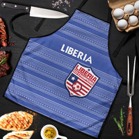 Liberia Football Apron Women Blue Jersey - Wonder Print Shop