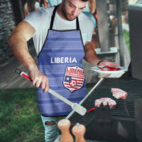 Liberia Football Apron Women Blue Jersey - Wonder Print Shop