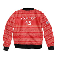 Custom Liberia Football Bomber Jacket Women Red Jersey - Wonder Print Shop