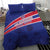 Custom Haiti Football Bedding Set Les Grenadiers - Royal Palm