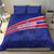 Custom Haiti Football Bedding Set Les Grenadiers - Royal Palm