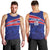 Custom Haiti Football Men Tank Top Les Grenadiers - Royal Palm - Wonder Print Shop