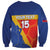 Custom Haiti Football Sweatshirt Neg Marron Go Ayiti - Wonder Print Shop