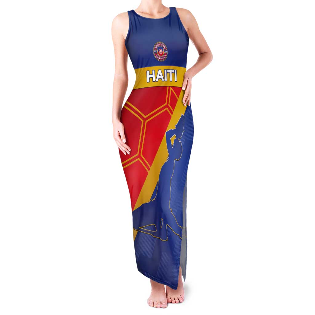 Custom Haiti Football Tank Maxi Dress Neg Marron Go Ayiti - Wonder Print Shop