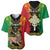 Personalised Ethiopia Baseball Jersey Lion Of Judah Mix African Pattern - Wonder Print Shop