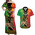 Personalised Ethiopia Couples Matching Off Shoulder Maxi Dress and Hawaiian Shirt Lion Of Judah Mix African Pattern