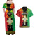 Personalised Ethiopia Couples Matching Off Shoulder Maxi Dress and Hawaiian Shirt Lion Of Judah Mix African Pattern