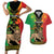 Personalised Ethiopia Couples Matching Short Sleeve Bodycon Dress and Hawaiian Shirt Lion Of Judah Mix African Pattern - Wonder Print Shop