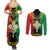 Personalised Ethiopia Couples Matching Summer Maxi Dress and Long Sleeve Button Shirt Lion Of Judah Mix African Pattern