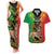 Personalised Ethiopia Couples Matching Tank Maxi Dress and Hawaiian Shirt Lion Of Judah Mix African Pattern