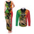 Personalised Ethiopia Couples Matching Tank Maxi Dress and Long Sleeve Button Shirt Lion Of Judah Mix African Pattern