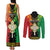 Personalised Ethiopia Couples Matching Tank Maxi Dress and Long Sleeve Button Shirt Lion Of Judah Mix African Pattern