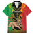 Personalised Ethiopia Family Matching Long Sleeve Bodycon Dress and Hawaiian Shirt Lion Of Judah Mix African Pattern