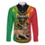 Personalised Ethiopia Family Matching Long Sleeve Bodycon Dress and Hawaiian Shirt Lion Of Judah Mix African Pattern