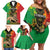 Personalised Ethiopia Family Matching Off Shoulder Short Dress and Hawaiian Shirt Lion Of Judah Mix African Pattern - Wonder Print Shop