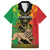 Personalised Ethiopia Family Matching Short Sleeve Bodycon Dress and Hawaiian Shirt Lion Of Judah Mix African Pattern