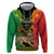 Personalised Ethiopia Hoodie Lion Of Judah Mix African Pattern