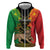 Personalised Ethiopia Hoodie Lion Of Judah Mix African Pattern