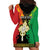 Personalised Ethiopia Hoodie Dress Lion Of Judah Mix African Pattern