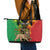 Personalised Ethiopia Leather Tote Bag Lion Of Judah Mix African Pattern