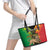 Personalised Ethiopia Leather Tote Bag Lion Of Judah Mix African Pattern