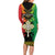 Personalised Ethiopia Long Sleeve Bodycon Dress Lion Of Judah Mix African Pattern