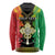 Personalised Ethiopia Long Sleeve Shirt Lion Of Judah Mix African Pattern