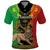 Personalised Ethiopia Polo Shirt Lion Of Judah Mix African Pattern