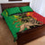 Personalised Ethiopia Quilt Bed Set Lion Of Judah Mix African Pattern