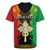 Personalised Ethiopia Rugby Jersey Lion Of Judah Mix African Pattern