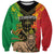 Personalised Ethiopia Sweatshirt Lion Of Judah Mix African Pattern