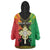 Personalised Ethiopia Wearable Blanket Hoodie Lion Of Judah Mix African Pattern